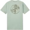 Stone Island Logo Slim Fit Crew Neck T-Shirt Men Tops Sage-Green K1S152100020S0080-V0055