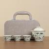 Shangqi Ru Kiln Ceramic Portable Travel Tea Set