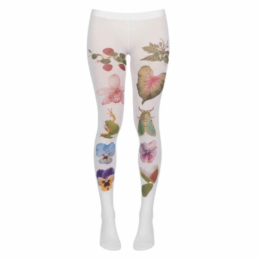 Japanese Style Flower Printed Pantyhose Y2K Anime Sexy Stockings Leggings Slim Silk Velvet Long Tights Sexy Lingerie New Year