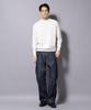 Nano Universe Fine Gauge Crew Size Pill-Resistant Knit, Neck, Men's, M, 031, Off-White, 668-5222201