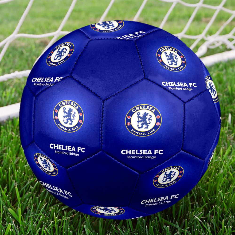 Fußball Chelsea F C Hallenfußball Ball Bunt Alle Altersgruppen Größe 5 Maschinengenäht PVC Wettkampfbereit Langlebig Hoher Rückprall