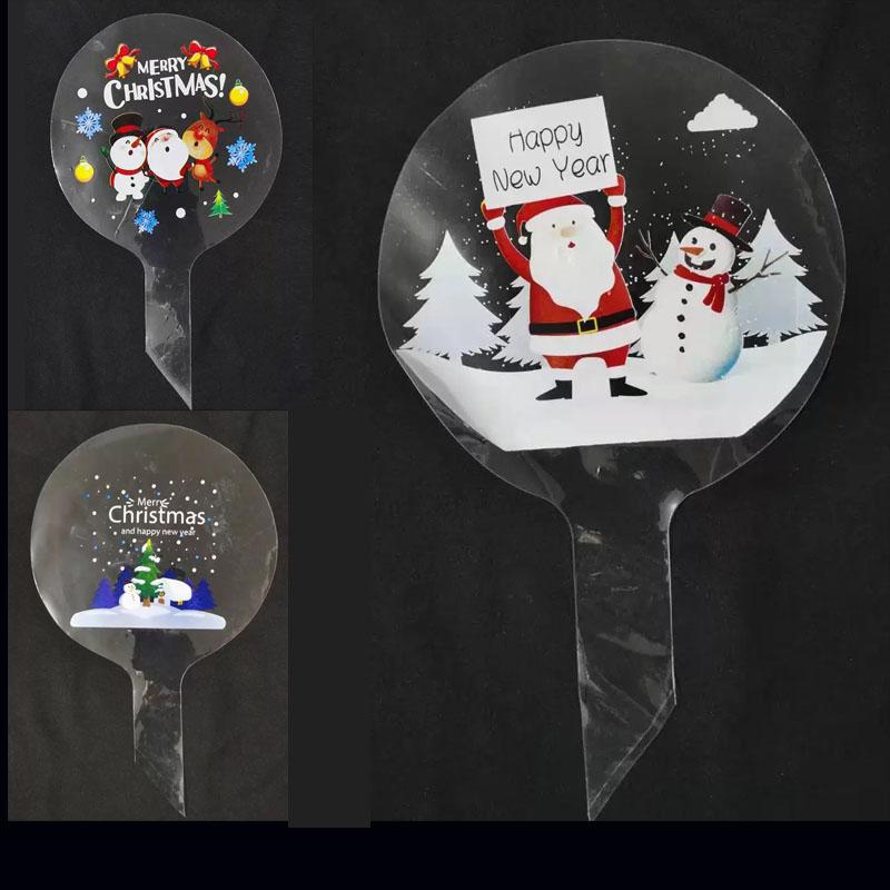20 Inch Bobo Ball Wrapping Printing Bobo Ball Christmas Eve Decoration Printing Cartoon Atmosphere Children s Toy Balloon 20inch 5pcs