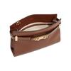 Bally Carriage Gold Metal Accessories Detachable Shoulder Strap Pebbled Leather Crossbody Shoulder Bag Women Bags Brown 6306825