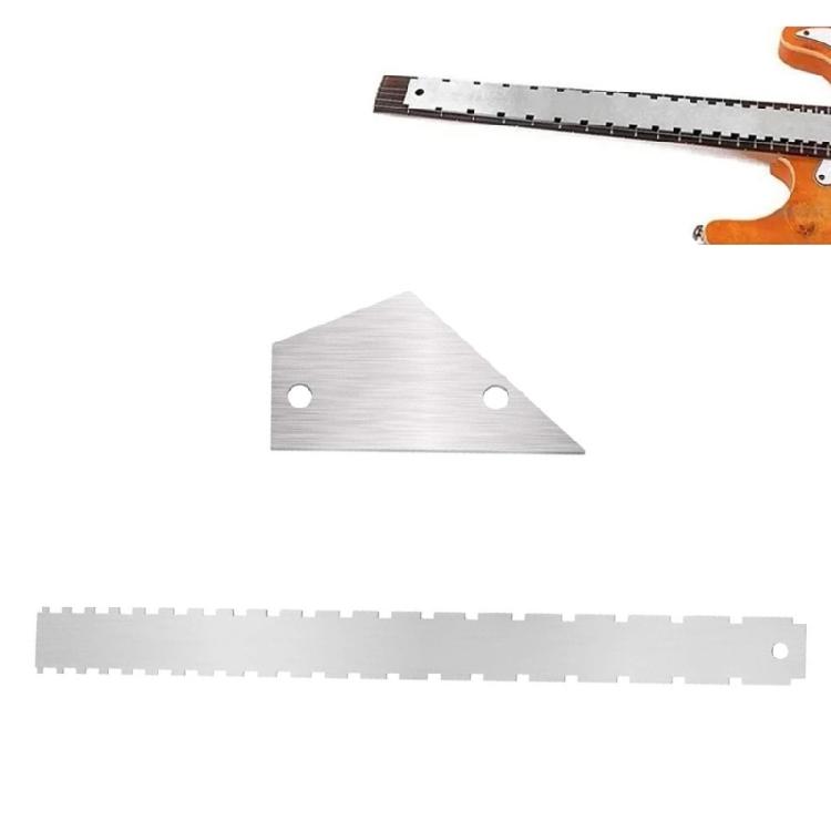 Metall Saitenlage Lineal Gitarren Setup Lineal Gitarren Messwerkzeug Metalltextur für Gitarren und 6-Saiten Bässe