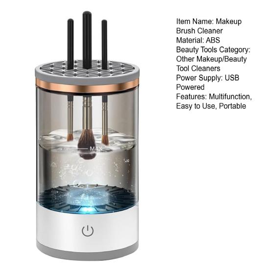 Electric Makeup Brush Cleaner USB Automatic Cosmetic Brush Cleaning Machine Multifunction Beauty Brush Dryer Holder Container Washing Tools