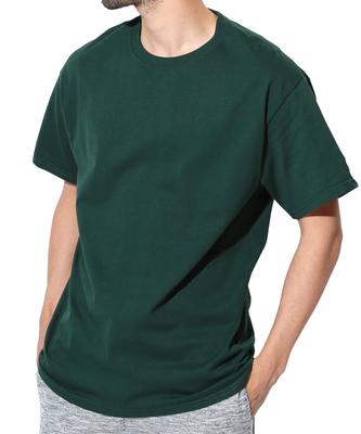 Champion Authentic Basic Short Einfarbig Dunkelgrün T-Shirt, Herren, Ärmel, Baumwolle, Farbe, XXL,