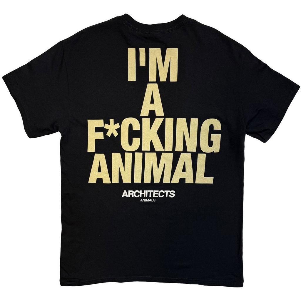Architekten Unisex Erwachsener Ich bin ein verdammtes Tier Rückendruck T-Shirt