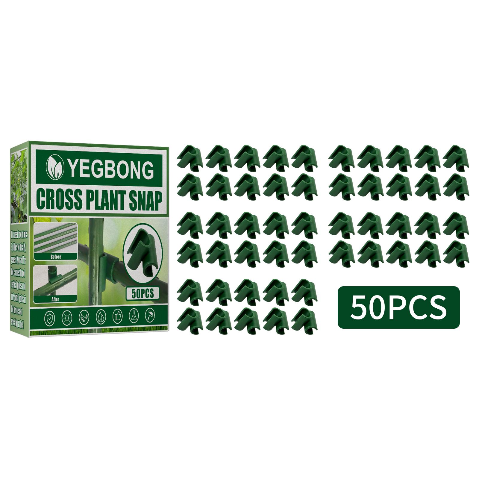 

Yegbong Plastic Cross Clips, Plant-Specific Iron Rings, Climbing Frame for Vines, Flower Support, Plant Climbing Frame