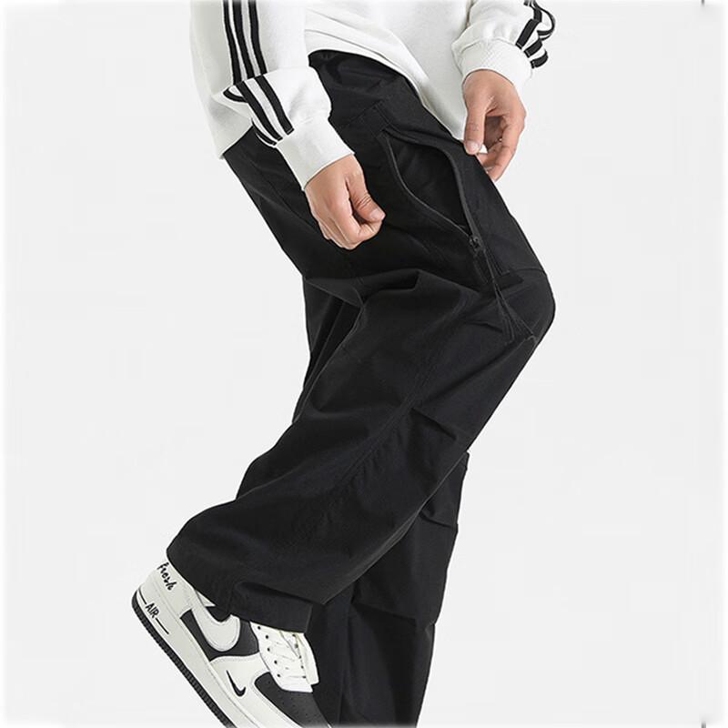 Wassup Sohot Men's Loose Straight Cargo Pants