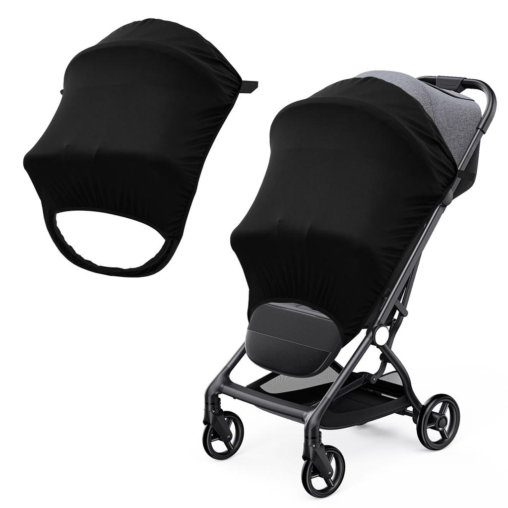 Universell Barnevogn Solskjerm UV-beskyttelse Hette Kalesje Deksel Vanntett Pustende Barnevogner Solskjerm Tilbehør