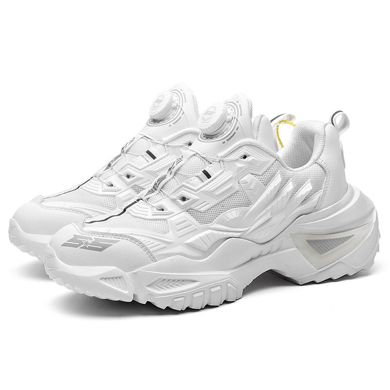 2025 New Men's Plus Size 46 47 Chunky Sole Sneakers Armor Design Comfortable Durable Running Athletic Unisex Casual Footwear