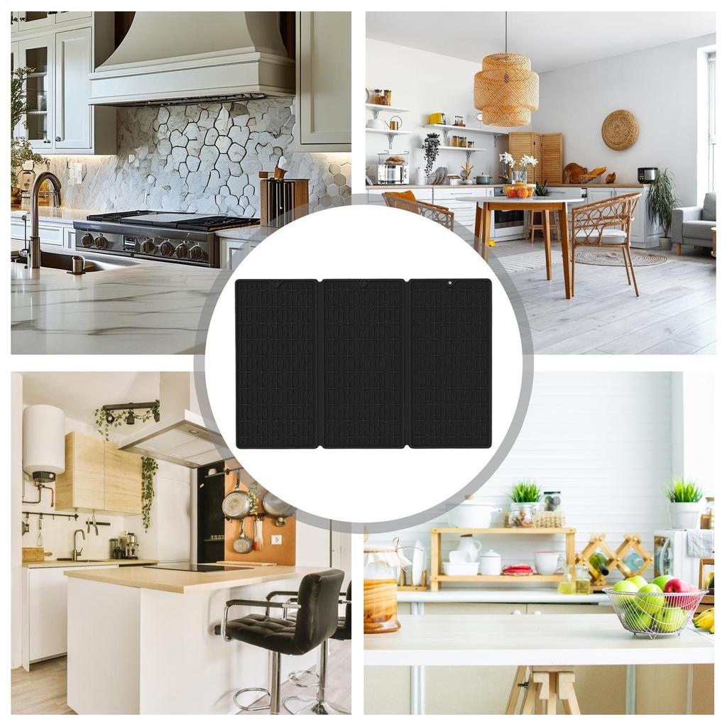 Dish Drying Mat Non-Slip Silicone Pad Easy Clean Kitchen Dish Drying Mat For Home Countertop Bathroom Sink Bar Refrigerator Mugs