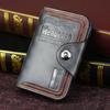PU leather Gift Trifold Wallet Pocket Black Brown Male Purse Coin Purse Card Holders Men Wallets