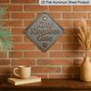 2D Flat, 1pc Cat Kingdom Themed Vintage Metal Wall Sign - Retro Feline Decor with Irregular Cat-Shaped Cutouts Suitable for Entryway, Living Room