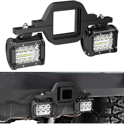Evrensel Offroad Araba Çeki Demiri Montaj Braketi Arka Tampon 4 İnç LED Çalışma Işığı Çubuğu Lamba Tutucu Kamyon Otomobil SUV 4WD