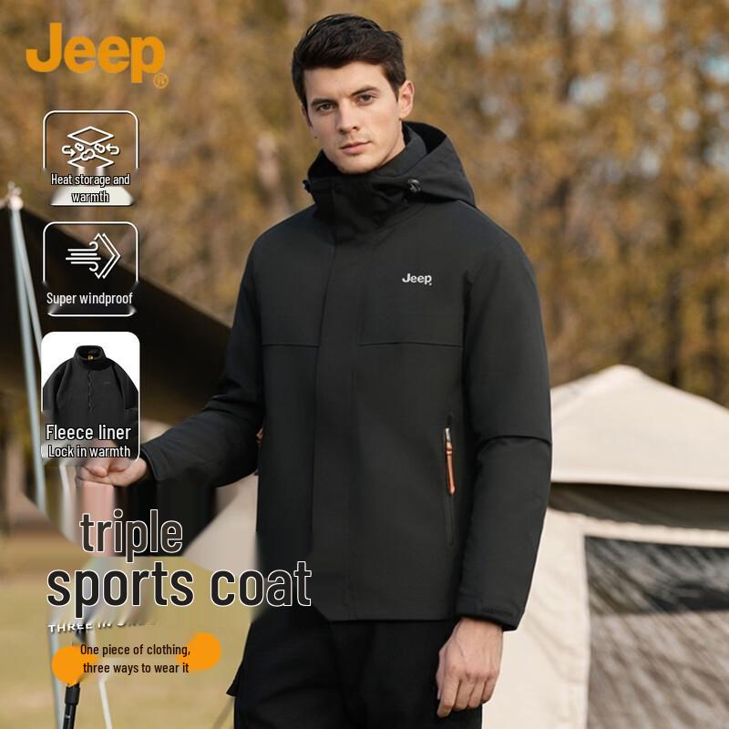 

JEEP Men s 3-in-1 Thermal Outdoor Jacket 3XL