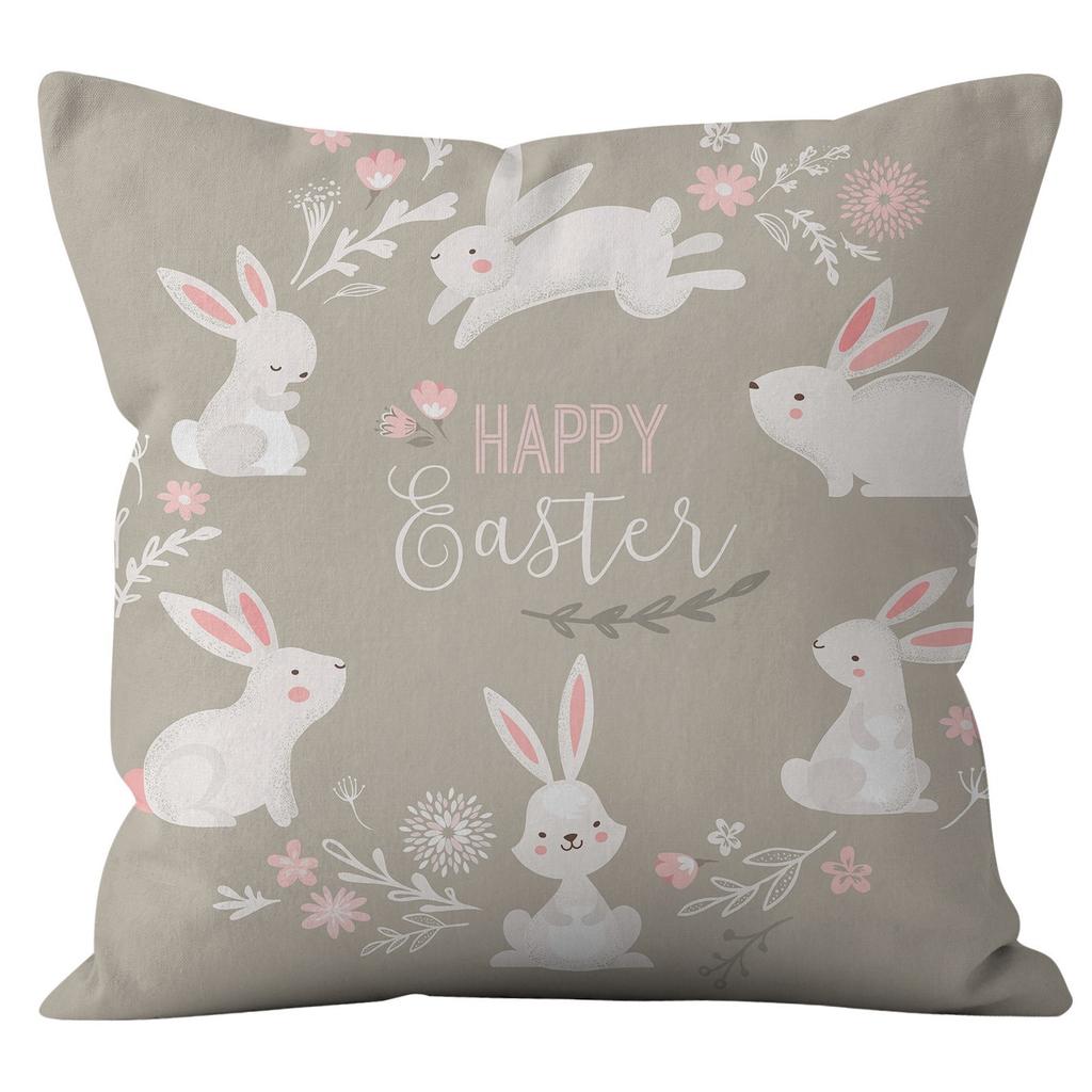 Easter Bunny Pillow Cover Home Pillow Cover