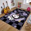 Custom Kuromi Mat Personalized Name, Polyester Washable Indoor Entryway Rug, Gift for Christmas, Easter, Thanksgiving Day