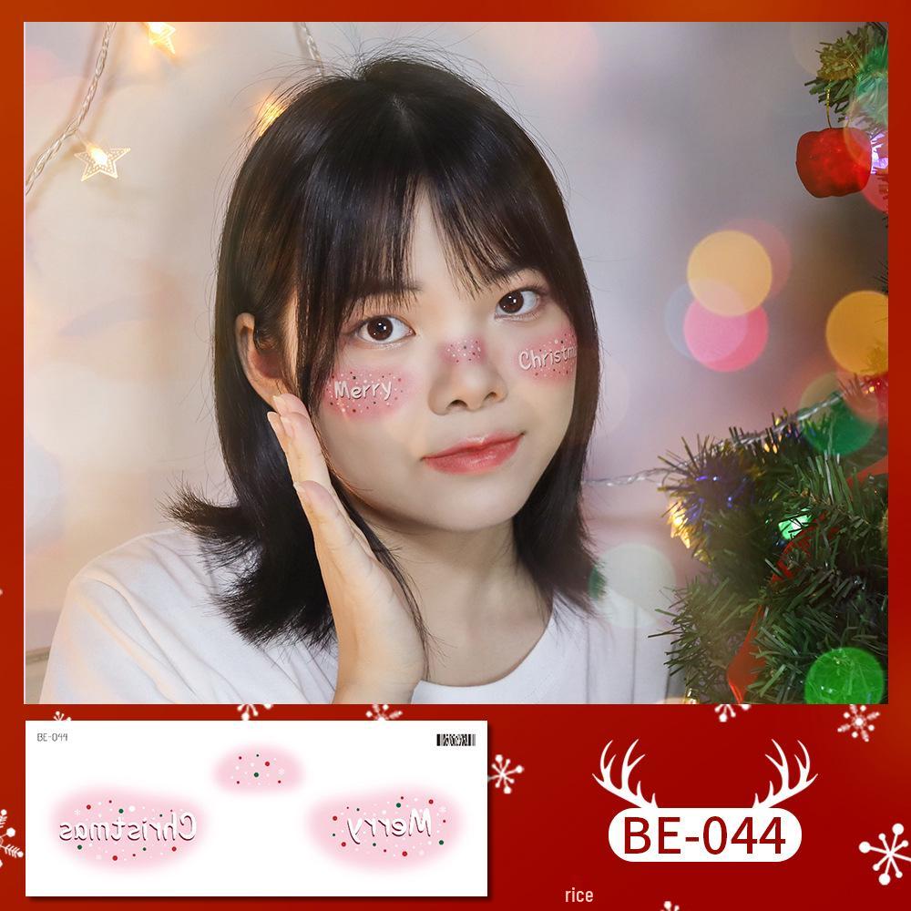 Ricalon Christmas Face Stickers for Kids – Snowflake & Freckle Tattoos