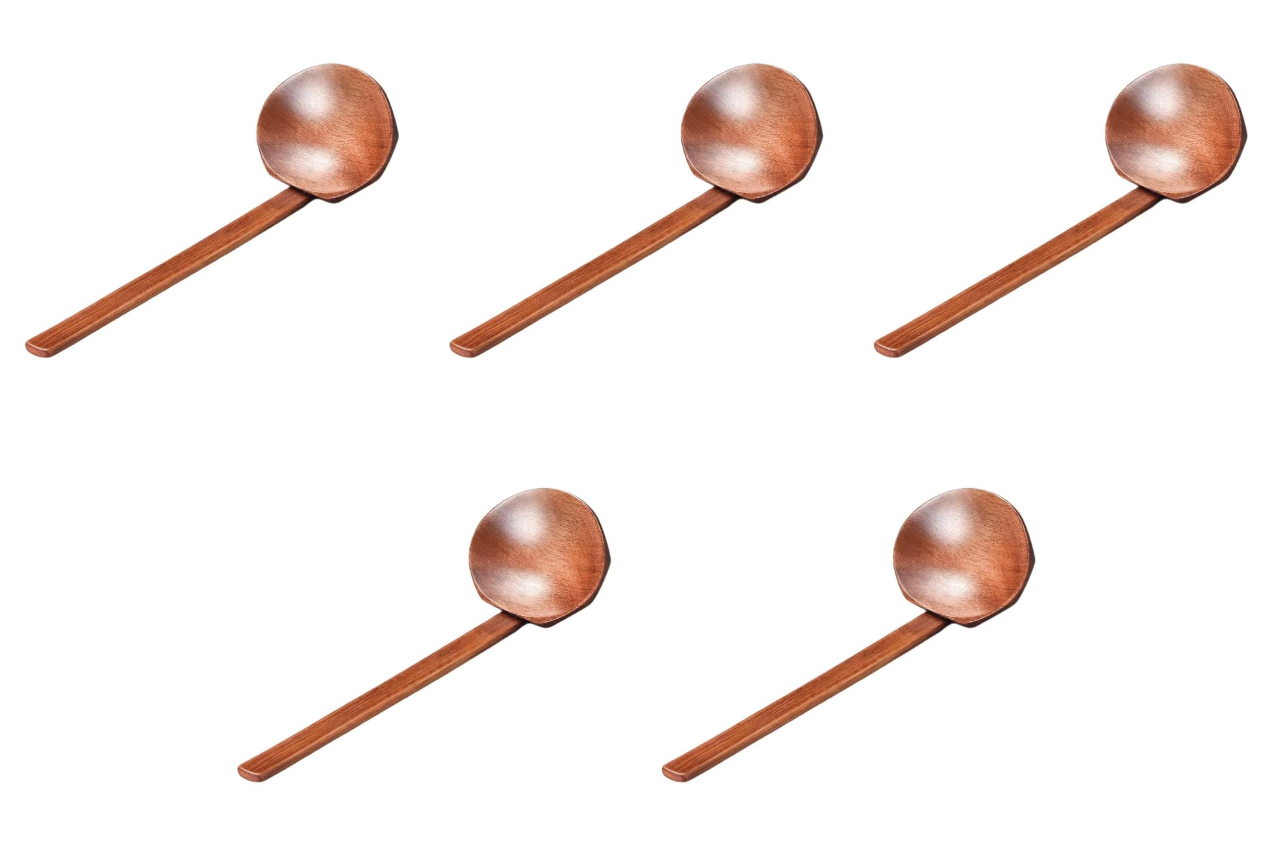 

Set of 5 Wooden Ladles x Wooden Made in Setomonohonpo (Small) [21.5 7.5cm] Ladles, China,