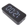 RGB Vibrating Alarm Clock for Heavy Sleepers Hearing Impaired 7.4 Inch LED Screen USB Charging Port Snooze Big Numbers