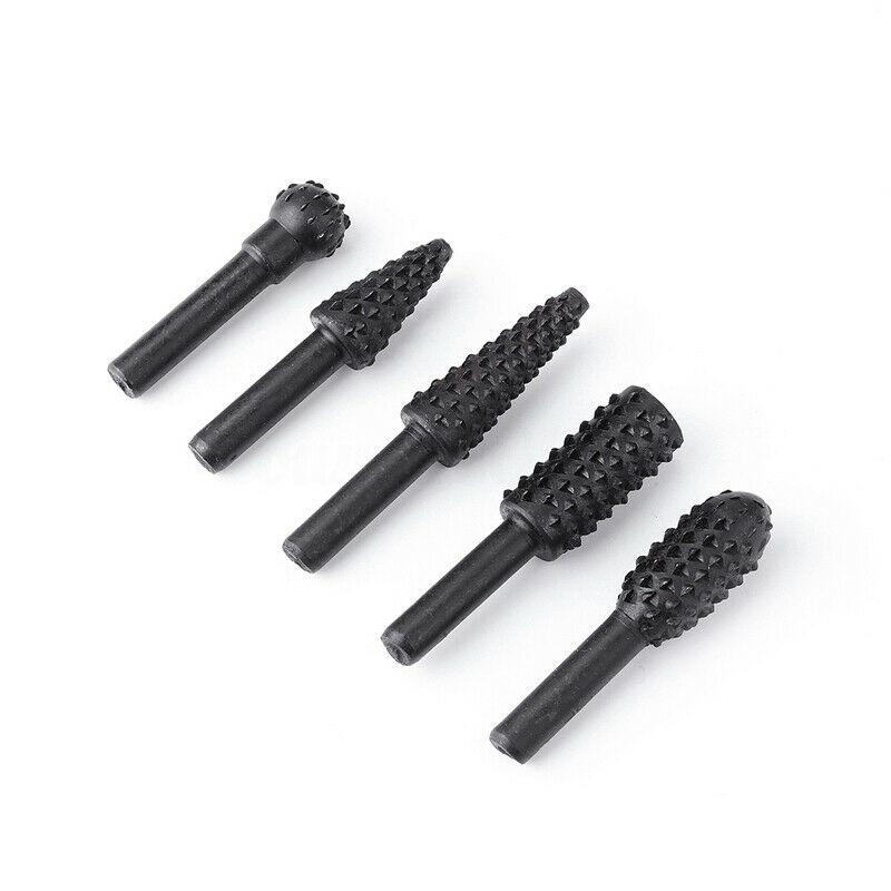 Sada 5ks vrtáků Řezné nástroje 1/4'' pro dřevoobráběcí nůž Wood Carving Tool