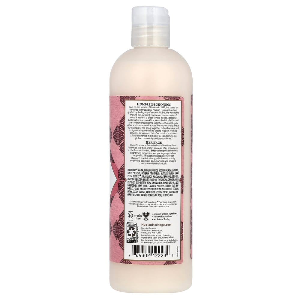 Nubian Heritage Patchouli & Buriti Body Wash 384ml (13fl Oz)