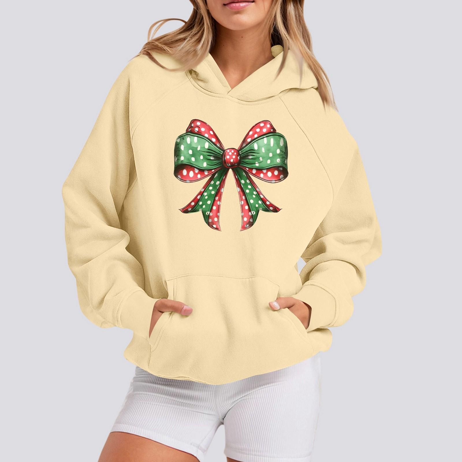 

Женская толстовка с длинным рукавом и круглым вырезом, повседневная, с капюшоном и карманом XL жёлтый