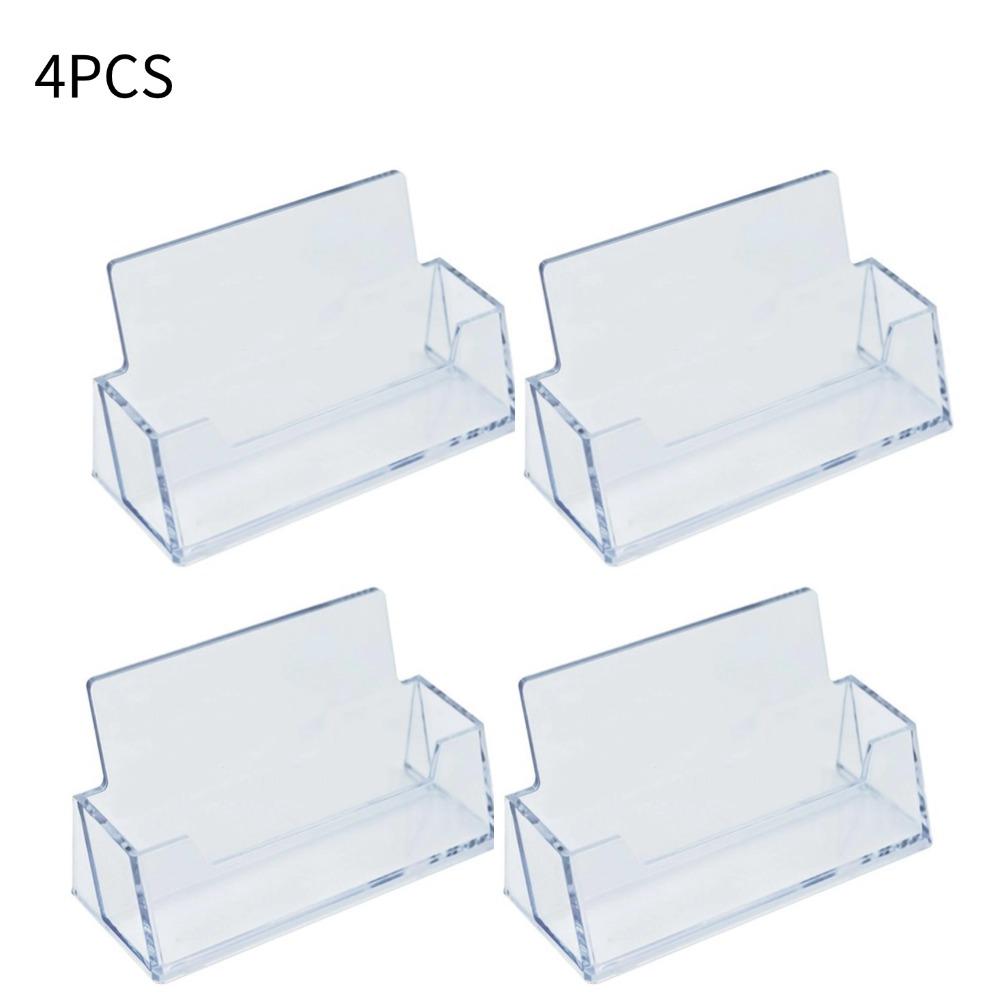 1/2/3/4/5/10pcs Clear Desk Shelf Box Storage Display Stand Acrylic Plastic Transparent Business Card Holder Place Card Holder