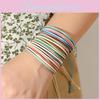 Colorful Leather Bracelet Set 14 Vibrant Colors Perfect For Gift-giving Bohemian Style