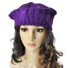 Women Fall Winter Hat Knitted Bonnet Solid Color Elastic Twisted Texture Keep