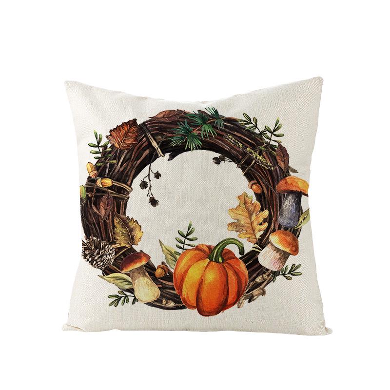 Neue Halloween Polyester Kissenbezug Zuhause Zuhause Schlafzimmer Sofa Kissen Lendenkissenbezug