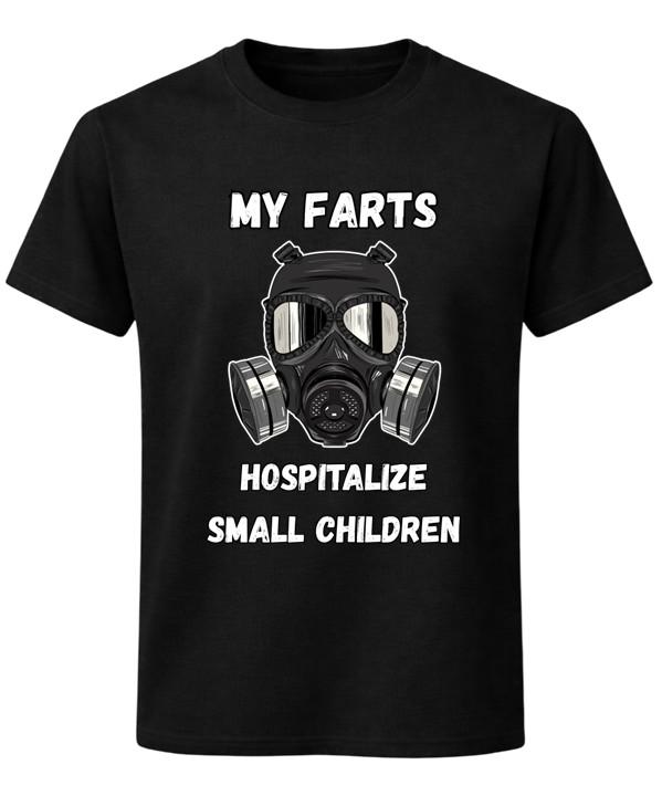 Funny Fart Joke Gas Mask T-Shirt Crude Humour Novelty Graphic Unisex Tee S разноцветный