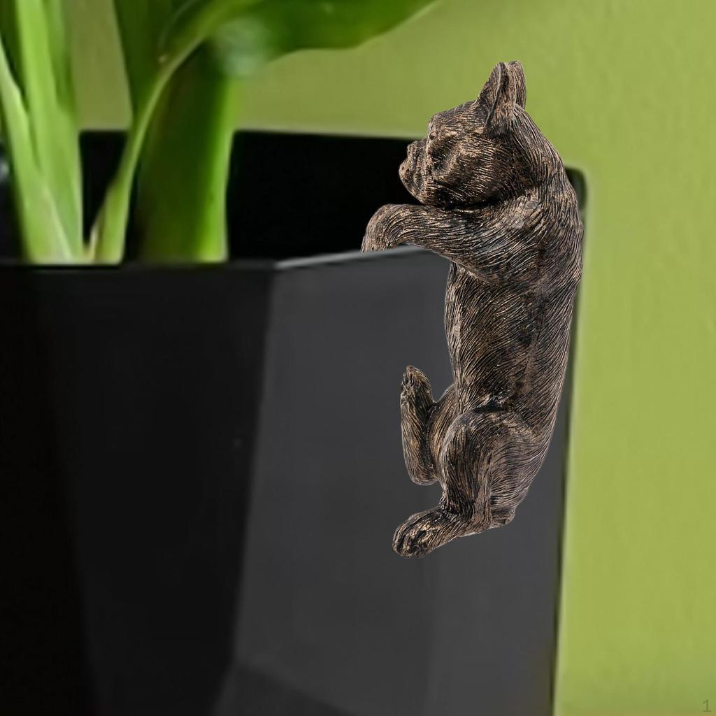 Bonsai Hanging Sculpture Animal Figurine Resin Cute Planter Pot Hanger Garden Statue for Home Office