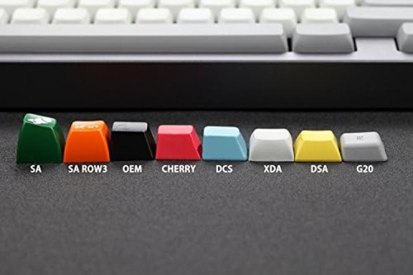 YMDK XDA DSA Blank PBT Keycaps for Ortholinear Layout MX Keyboards XD75 ID75 Split36 Split46 Planck Preonic Niu40 (Keycaps Only)