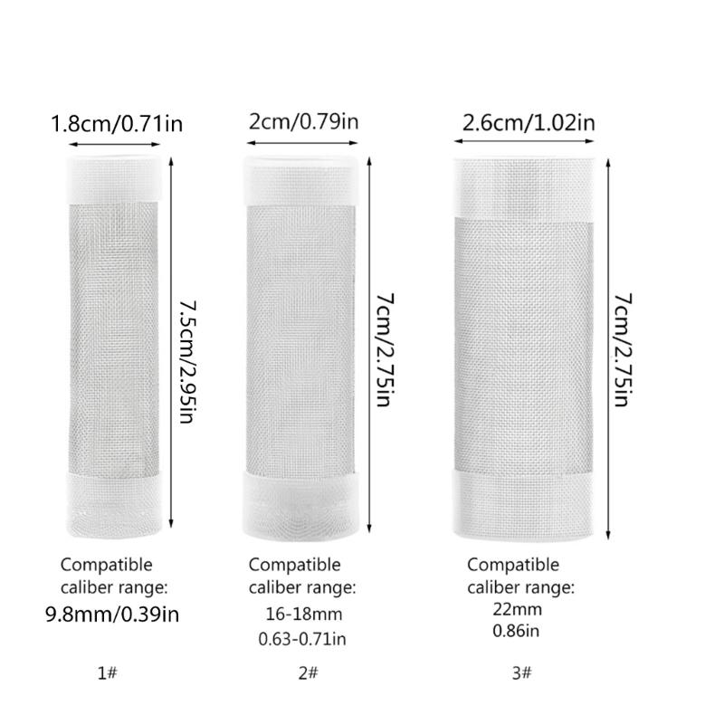 Fish Protective Mesh Cover Aquarium Inlet Filter Accessories Filter Guard 12/16/25mm Aquarium Trachea Stainless Steel