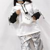 Winter Korean Warm Hoodie Ruili Bear Anime Hoodie Women Kawaii Round Neck Long Sleeve Hoodie Fashion Super Street