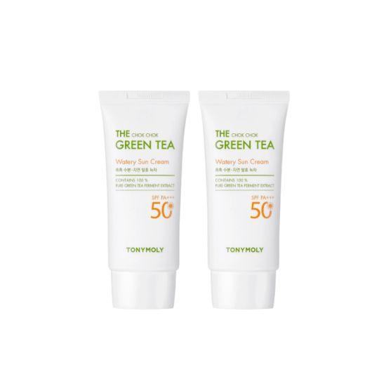Tonymoly The Chok Chok Green Tea Watery Sun Cream Double Set (50ml x 2pcs)