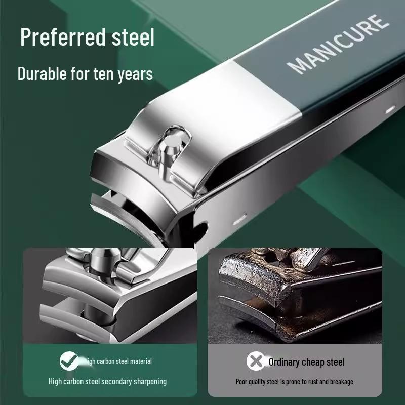 Haushalts-Anti-Spritz-Pediküre-Nagelknipser-Set - Mittlere Größe, Flache & Schräge Knipser
