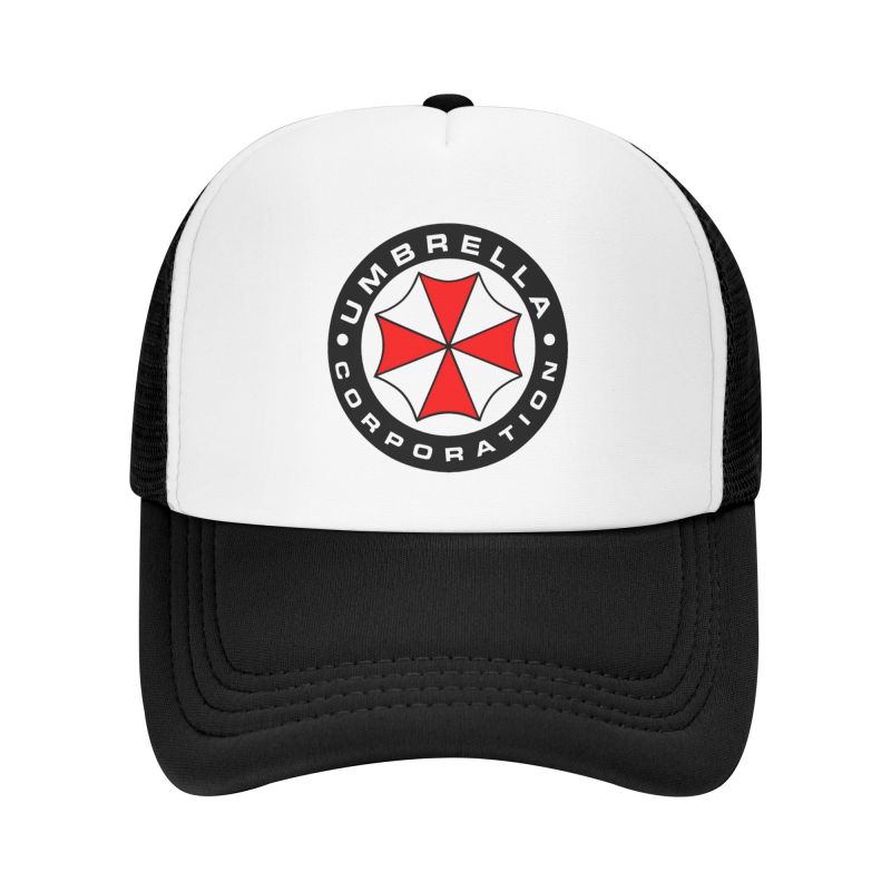 

Сетчатые Бейсболки с Принтом Umbrella Corporation Унисекс Хип-Хоп Регулируемая Кепка Snapback Женская Мужская Летний Дышащий Козырек от Солнца Кепки Adjustable чёрный
