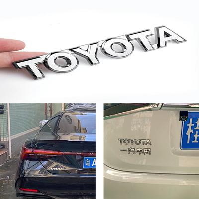 Emblema de Metal 3D Adesivo de Carro Adesivo para Porta-Malas de Carro para Chr Corolla Camry Yaris Hilux Prius Avensis Auris Prado Verso TRD