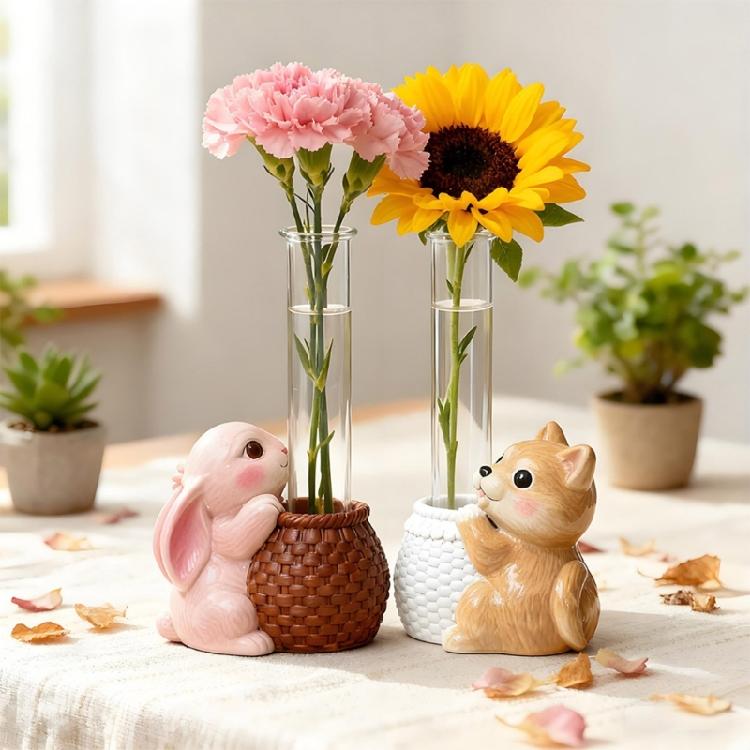 Creative Reusable Silicone Test Tube Vase Mold For Stylish Desktop Decoration Plant Containers And Artistic Ornament