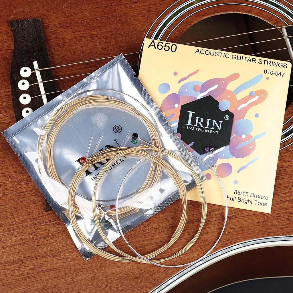 IRIN Acoustic Guitar Strings Stainless Steel Wire Rustproof Guitarra Strings Acoustic Guitar Portable Accessories
