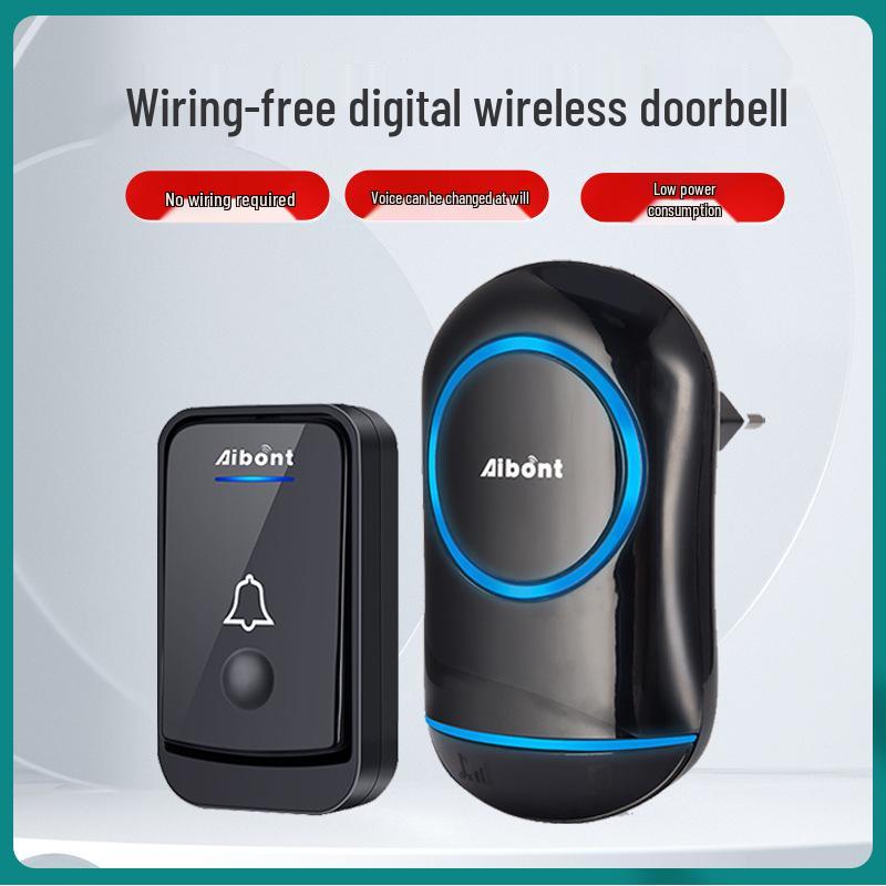 Wireless Electronic Doorbell with Music & Remote Control, EU/UK Spec 80 sets/box