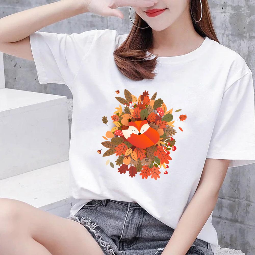 

New Women s Clothing Cartoon Cute Cat Pattern Loose Modal Short Sleeved T-shirt S