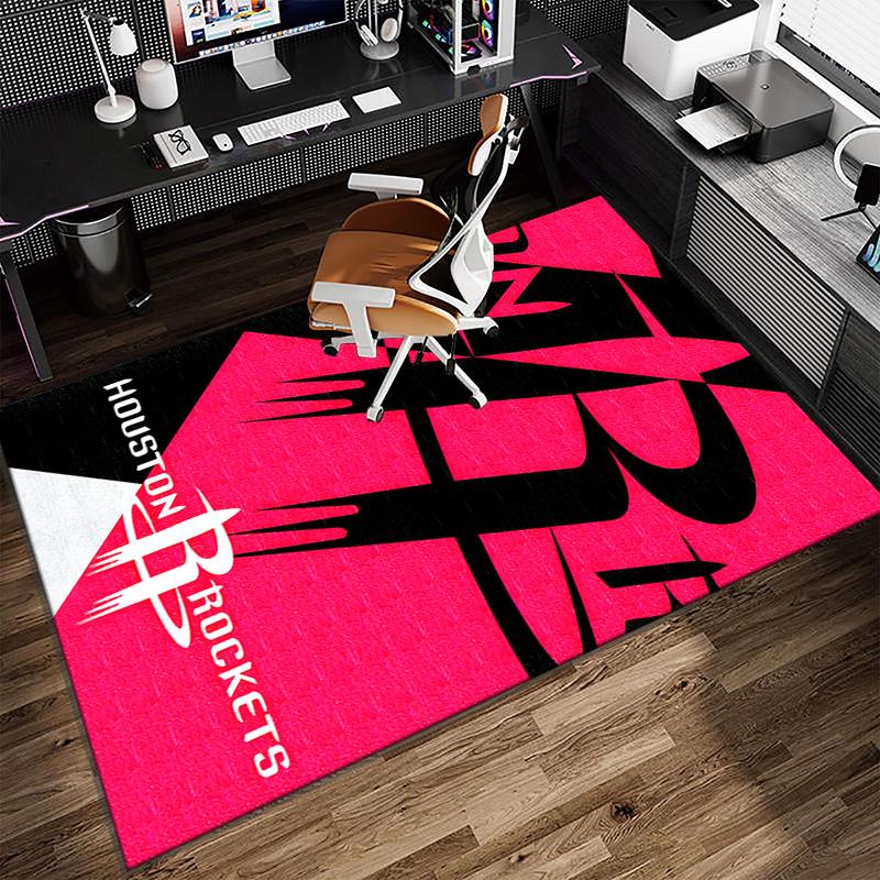 basketball Pride Rockets Carpet, Kitchen Rugs, Yoga Mat, Non-Slip Mats, Rug for Bathroom, Living Room bedroom, Camping Rugs Christmas Gift