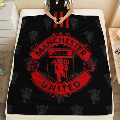 Manchester United Flannel Blanket, High Quality Comfortable for All Seasons, Home Decor, Warmth and Comfort