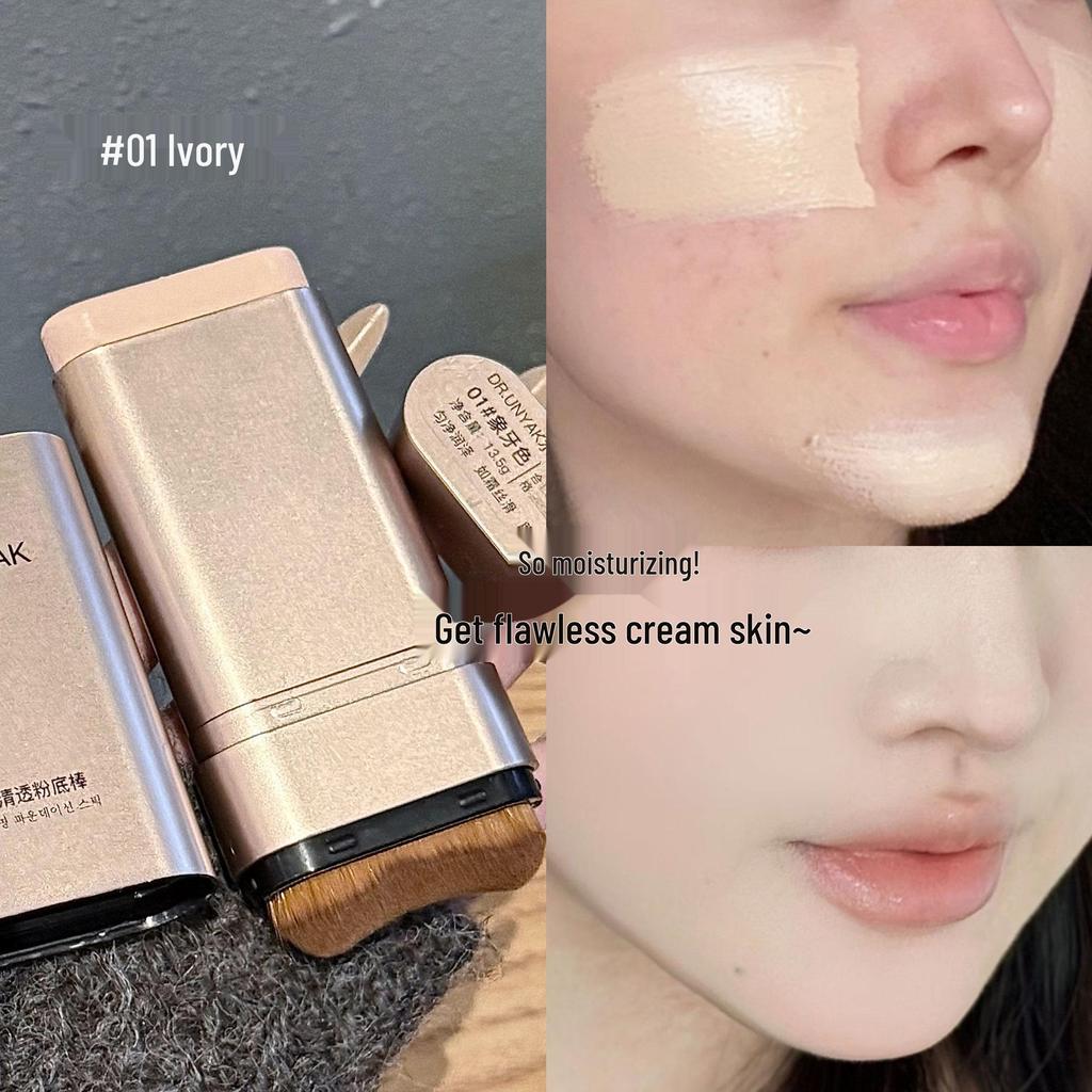 DR.UNYAK Water Glow Koreanischer Cremiger Haut-Foundation-Stick - Klar, Haftend, Nicht Krümelnd.