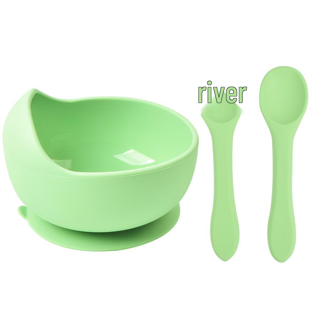Silicone Suction Baby Bowl & Spoon Set for Feeding and Training