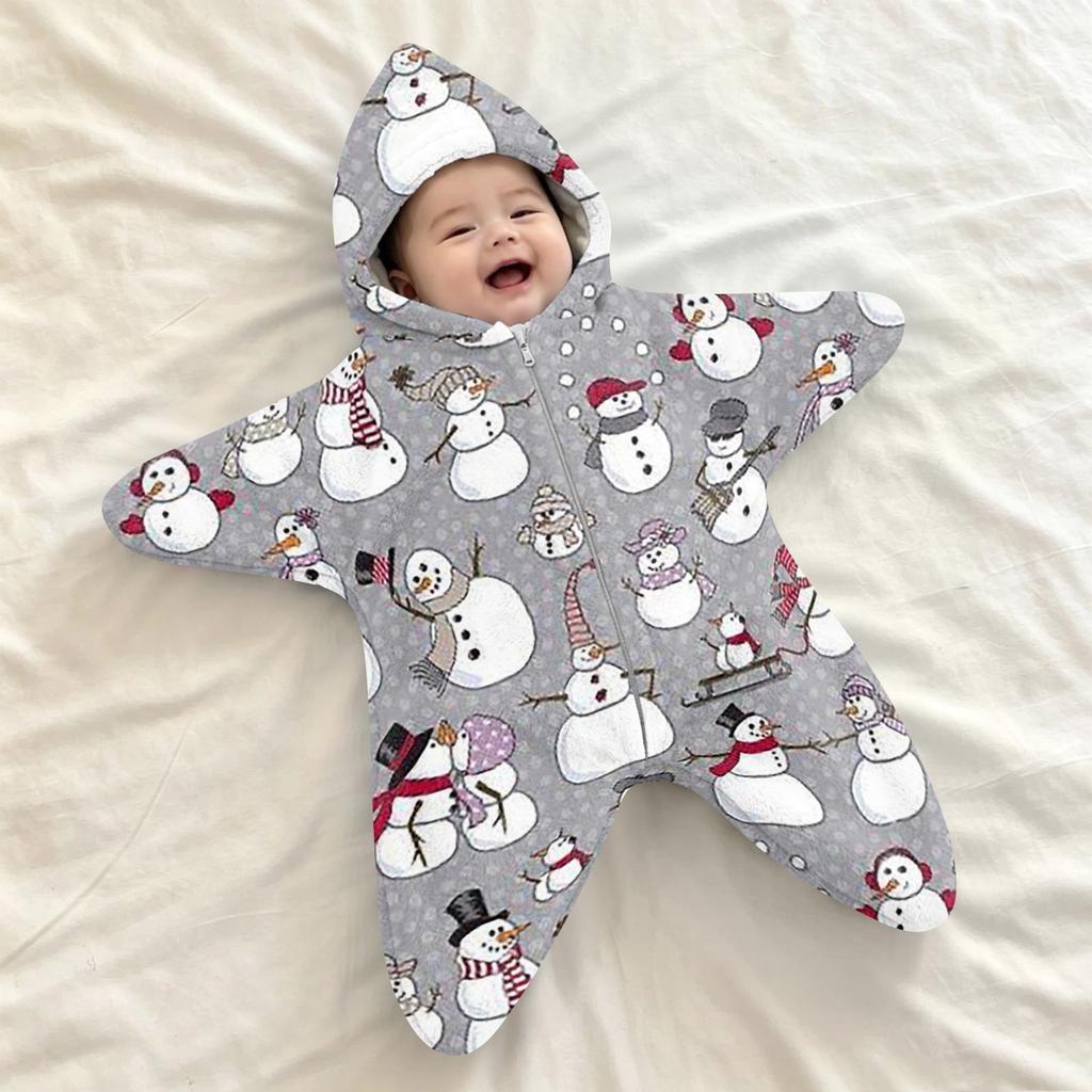 Copertina Swaddle in Flanella per Neonati, Sacco a Pelo, -Avvolgimento Anti-Sussulto per Esterno e Ora di Dormire